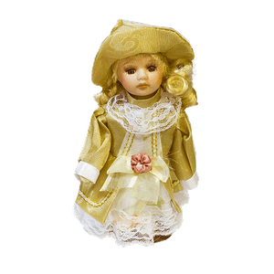 Кукла Мадмуазель 20 см золотое платье в ассортименте