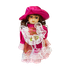 Кукла Мадмуазель 20 см платье фуксия в ассортименте
