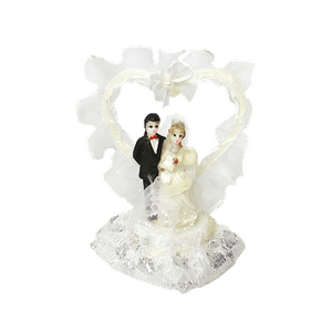 Декоративное украшение Жених с невестой под аркой 8см