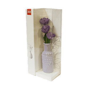 Ароматизатор Букет роз в вазе с аромамаслом Лилия 18 см фиолетовый