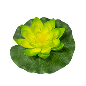 Лотос флористический 14х14см зелёно-жёлтый