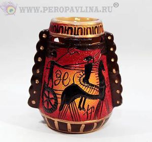 Аромалампа Этника Узор рис 10*11,5*7см керам/72