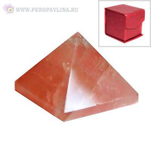 Пирамида Кварц розовый 3,5*3*3,5см