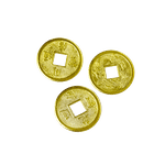 Монеты китайские россыпь диаметр 2 см Набор 100 шт золото