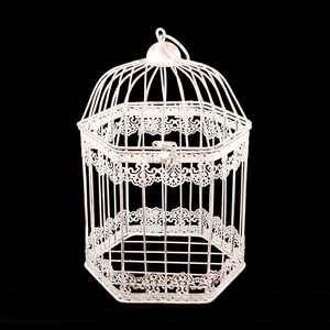 Клетка декоративная Марокко 22х33 см бежевая потертая