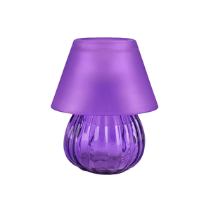 Подсвечник Лампа Тет-а-тет со свечой 12 см фиолетовый