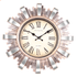 Часы настенные Солнце Римские цифры 30 см состаренная бронза с зеркалами