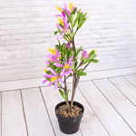 Цветок декоративный Лилия в горшке 65 см фиолетовые цветы
