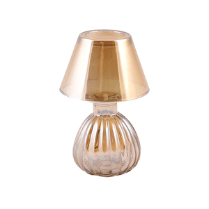 Подсвечник Лампа Тет-а-тет 15 см золото голографик