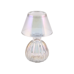 Подсвечник Лампа Тет-а-тет 15 см фиолетовый голографик