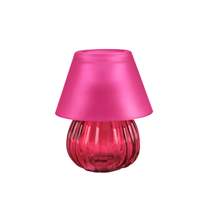 Подсвечник Лампа Тет-а-тет со свечой 12 см пурпурный