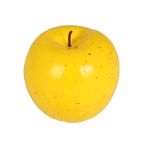 Яблоко декоративное 8х8 см желтое