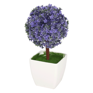 Дерево декоративное Кассия 24 см некондиция фиолетовые цветы