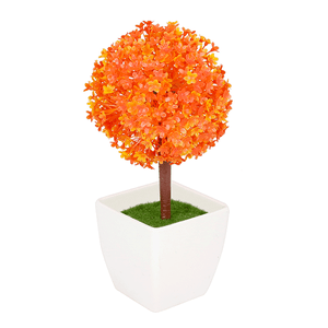 Дерево декоративное Кассия 24 см некондиция оранжевые цветы