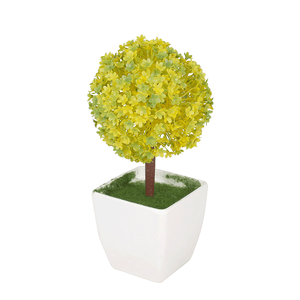Дерево декоративное Кассия 24 см некондиция желто-зеленые цветы