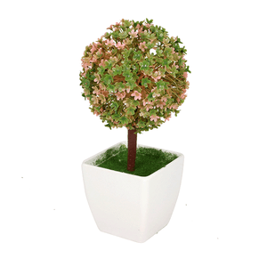 Дерево декоративное Кассия 24 см некондиция розово-зеленые цветы