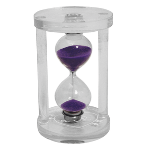 Часы песочные 3 минуты Love 9,5 см фиолетовый песок