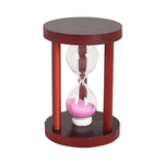 Часы песочные 3 минуты 10 см розовый песок