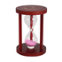 Часы песочные 5 минут 12 см розовый песок