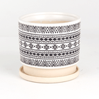 Кашпо Сканди 15х13 см матовое серое