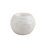 Подсвечник Сфера 9х7 см ажурный узор белый керамика