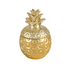 Шкатулка Ананас 14 см под золото керамика