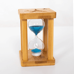 Часы песочные 3 минуты 10 см квадро голубой песок