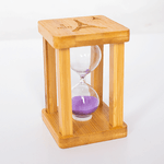 Часы песочные 3 минуты 10 см квадро фиолетовый песок