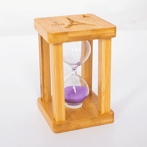 Часы песочные около 3 минут 10 см квадро фиолетовый песок