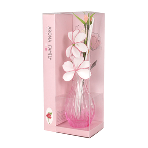 Ароматизатор Жасмин в вазе с аромамаслом Роза 30 мл розовая ваза