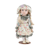 Кукла Маленькая леди 30 см платье в цветочек светлый жилет