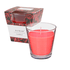 Свеча ароматическая в стакане Красная роза 7 см красная
