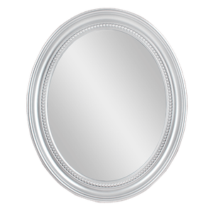 Зеркало овальное Глория 41х50 см серебро