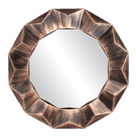 Зеркало Арес 60 см состаренная бронза
