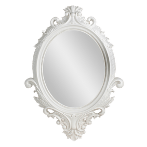 Зеркало Богема 38х54 см белое