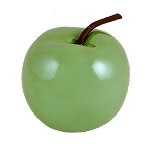 Фигура Яблоко 10 см перламутр зеленое