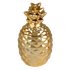 Шкатулка Ананас 19 см под золото керамика