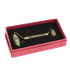 Массажер двойной гладкий Нефрит 15 см в подарочной коробке