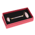 Массажер двойной гладкий Розовый кварц 15 см в подарочной коробке