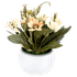 Букет декоративный Хризантемы 15 см персиково-белый