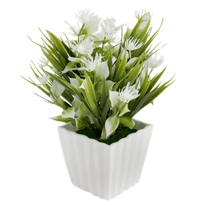 Букет декоративный Нерине 20 см белый