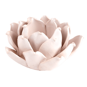 Подсвечник Лотос 11х6 см бледно-розовый