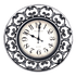 Часы настенные 29 см черненое серебро имитация ковки