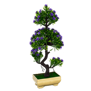 Дерево декоративное Бонсай 34 см фиолетовые цветы