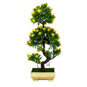 Дерево декоративное Бонсай 34 см желтые цветы