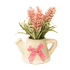 Букет декоративный Лаванда в чайничке 9х13 см розовые цветы