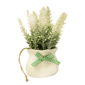 Букет декоративный Лаванда в мешочке 16 см белые цветы