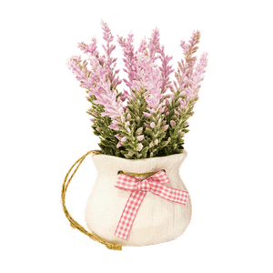 Букет декоративный Лаванда в мешочке 16 см розовые цветы