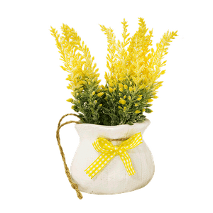 Букет декоративный Лаванда в мешочке 16 см желтые цветы