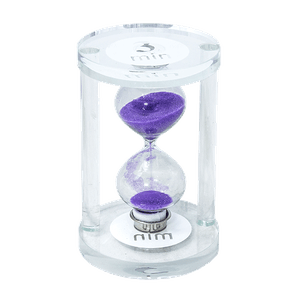 Часы песочные 3 минуты 10 см фиолетовый песок стекло